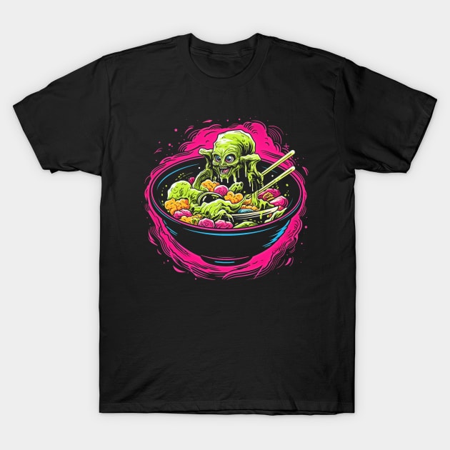 Zombie Ramen Apocalypse | Cool Japanese Ramen Noodle #8 T-Shirt by We Anomaly